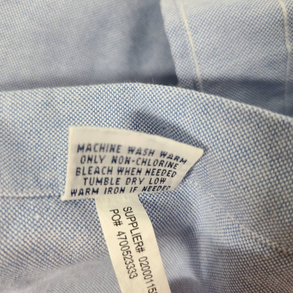 Ralph Lauren NEW Shirt Untuck Flap Pocket Chambray Blue Large - Picture 13 of 13